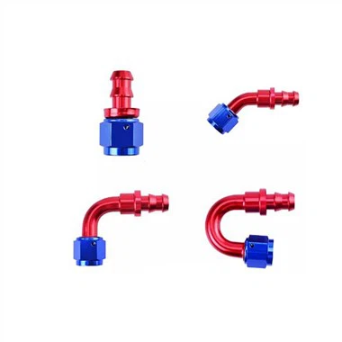 Extremidades de mangueira de Ptfe de fluxo total de 45 graus