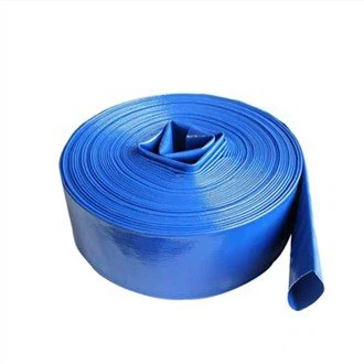 Mangueira plana de PVC azul